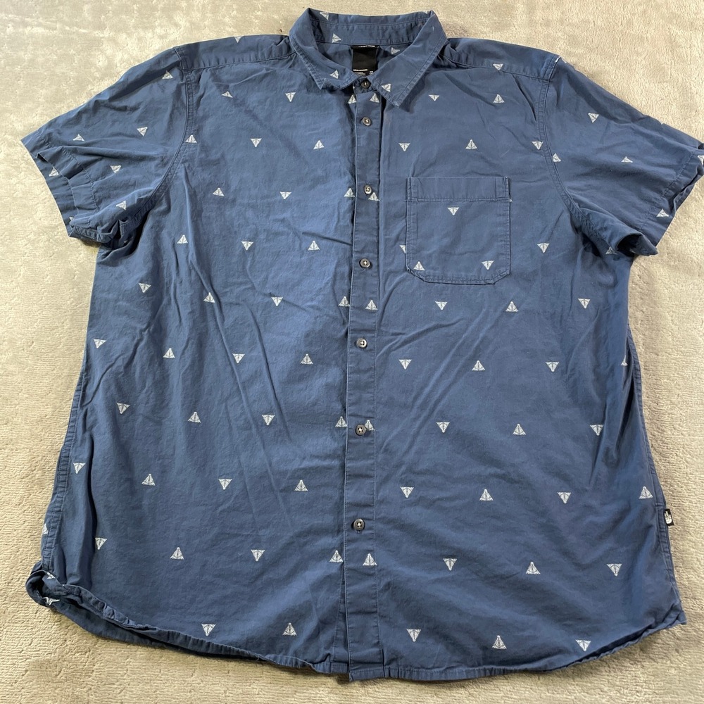 The North Face Shirt Mens XXL Blue‎ Nautical Sailboat Summer Preppy Vacation